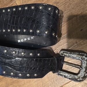 Roper Studded Western Belt
